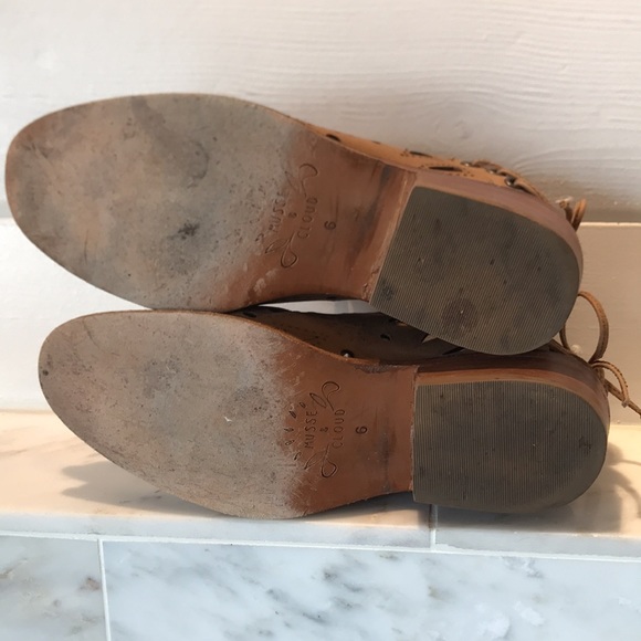 Anthropologie Musse & Cloud Anisse Brown Leather Ankle Boot 6 … - Picture 8 of 10